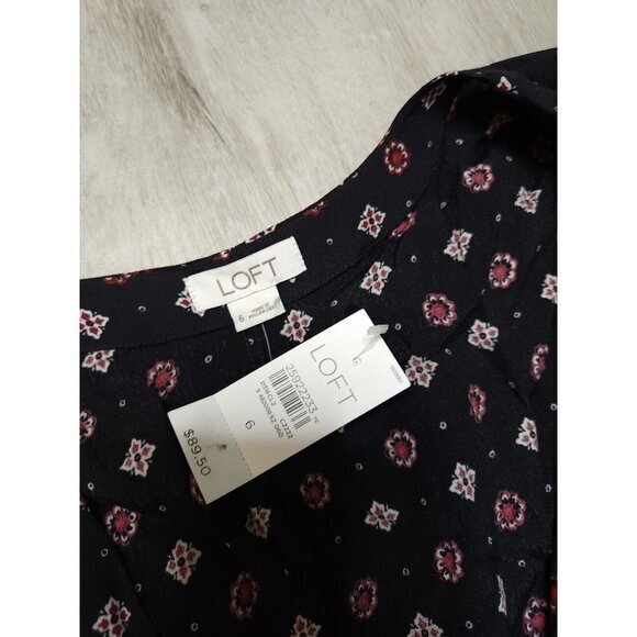 New‎ LOFT Bejeweled Jumpsuit Womens Size 6 - Picture 7 of 7